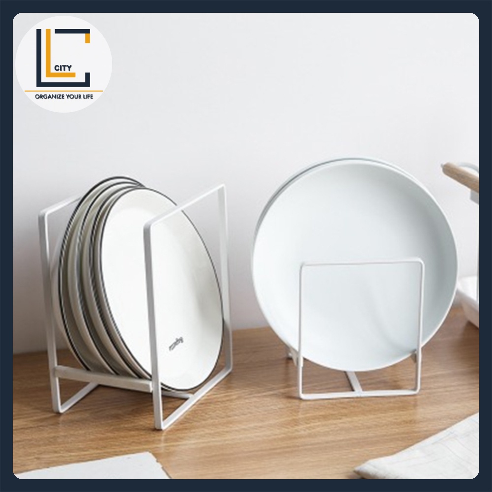 Plate Rack Kitchen Dish Dinner Plate Storage Organizer Drainage Rak ...