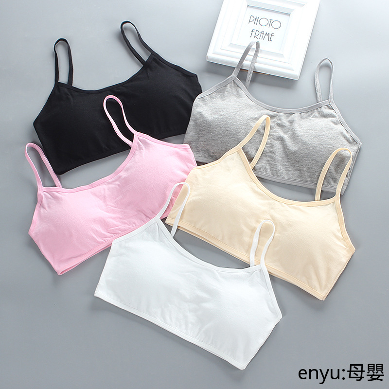 New Girls Bras Young Girls Cotton Vest Sling Lingerie Children's