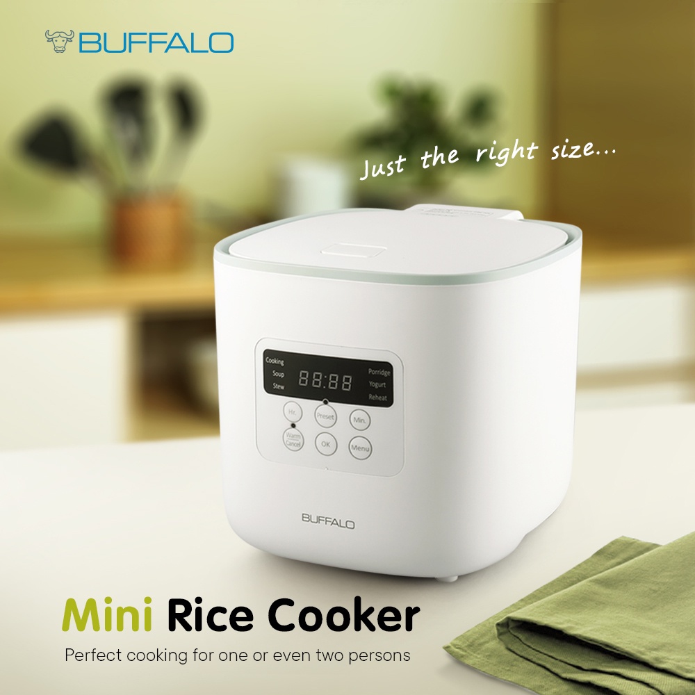 牛头牌多功能迷你小饭锅 BUFFALO MINI SMART STAINLESS STEEL RICE COOKER (3 CUPS