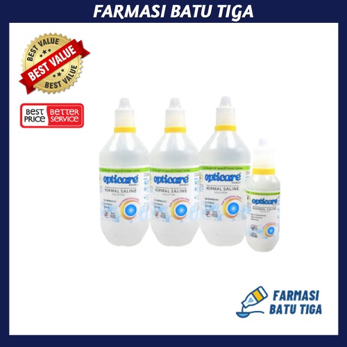 OPTICARE STERILE NORMAL SALINE SOLUTION (FOR SENSITIVE EYES) 120ML ...
