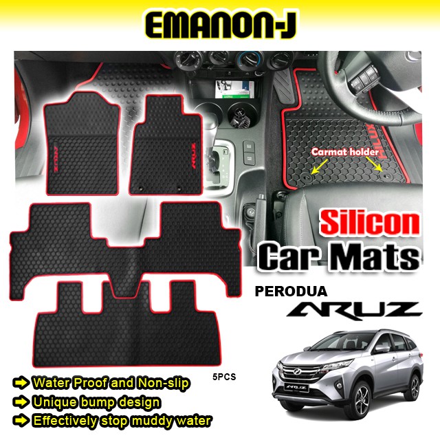 EmanonJ Perodua Aruz Silicon Evolution Car Floor Mat (5 Pcs) Shopee