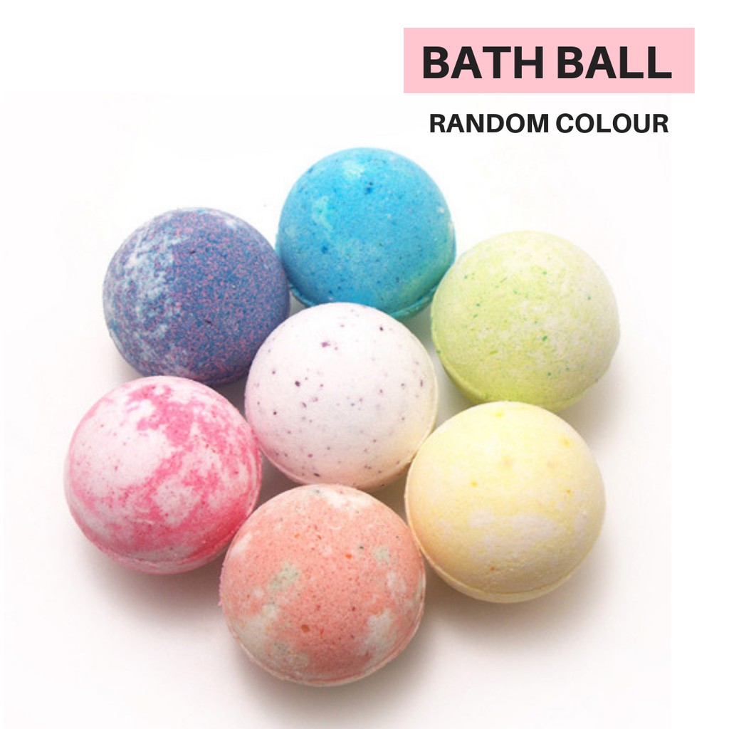 1PC (Random) BATH BOMB 70g / 100g / 120g Rainbow Colourful BATH FIZZY ...