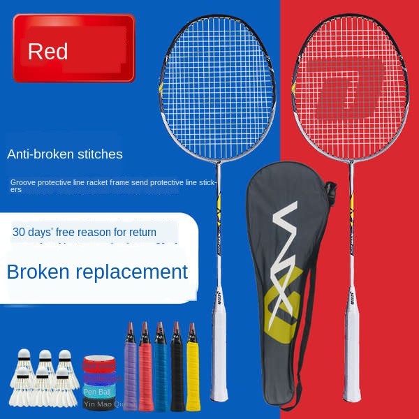 Raket badminton raket/original/shuttlecock set/羽球拍/gym quipment Double ...