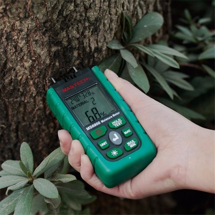 Mastech MS6900 Digital Moisture Meter Wood Lumber Concrete Humidity