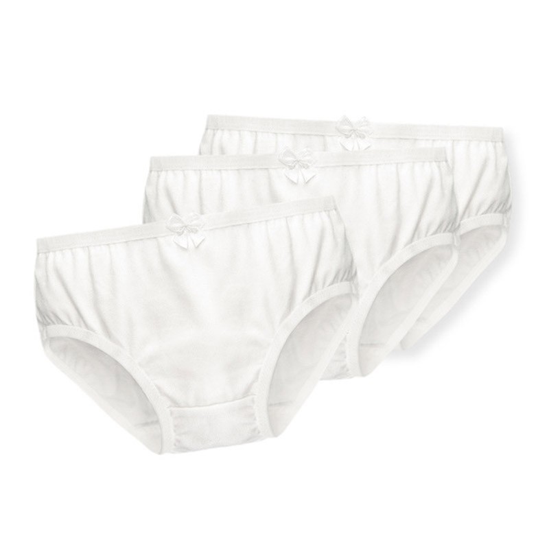 Kids Series Baby White Underwear Little Girls' Cotton Boyshort Panties ...