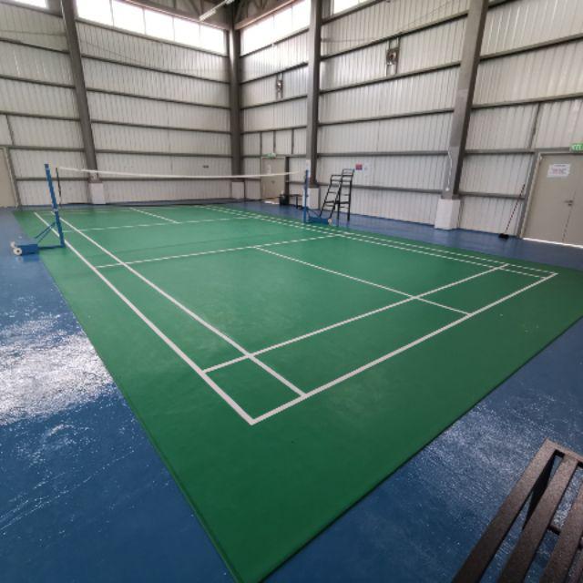 4.5MM BADMINTON COURT MAT/COURT SIZE: 7.2M X 15M | Shopee Malaysia