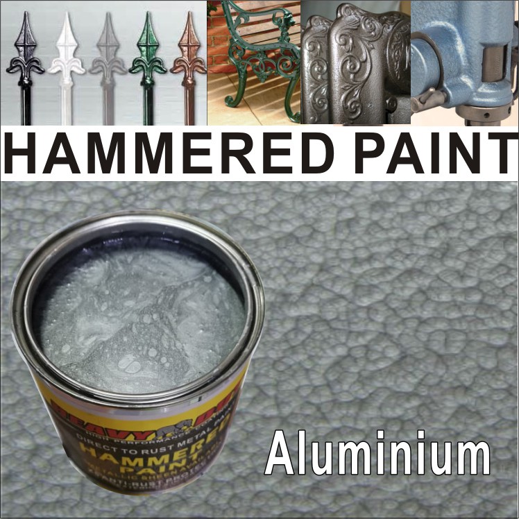 1L ( Aluminium ) HAMMERED PAINT ( METALLIC PAINT HEAVY DUTY