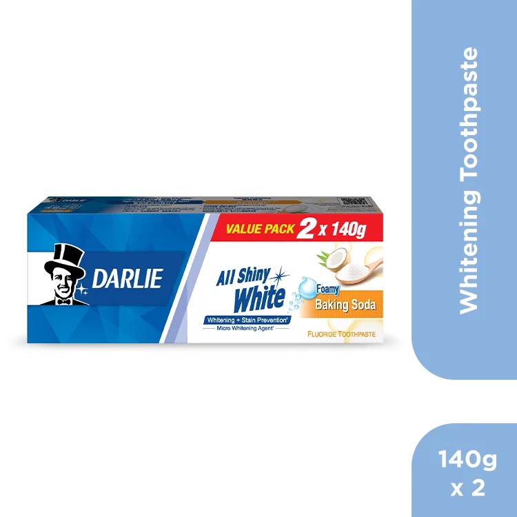 DarlieAll Shinning White Toothpaste Baking Soda 140g x 2 (Value Pack