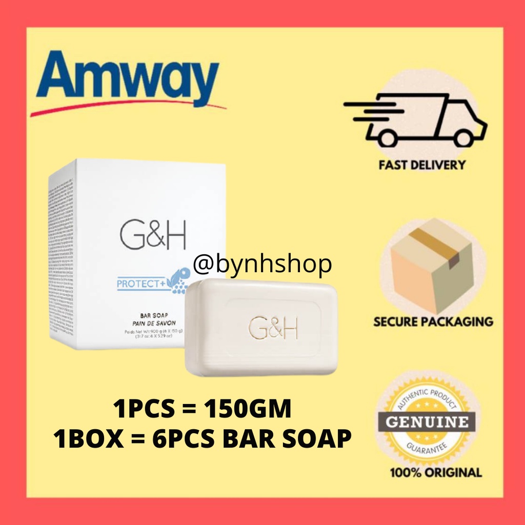 [READY STOCK] G&H PROTECT+ Bar Soap Sabun Mandi ORIGINAL AMWAY | Shopee ...