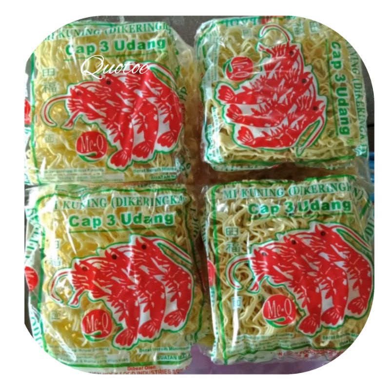 [Me-Q]Mee Kuning Dikeringkan 180g Cap 3 Udang Merah | Shopee Malaysia