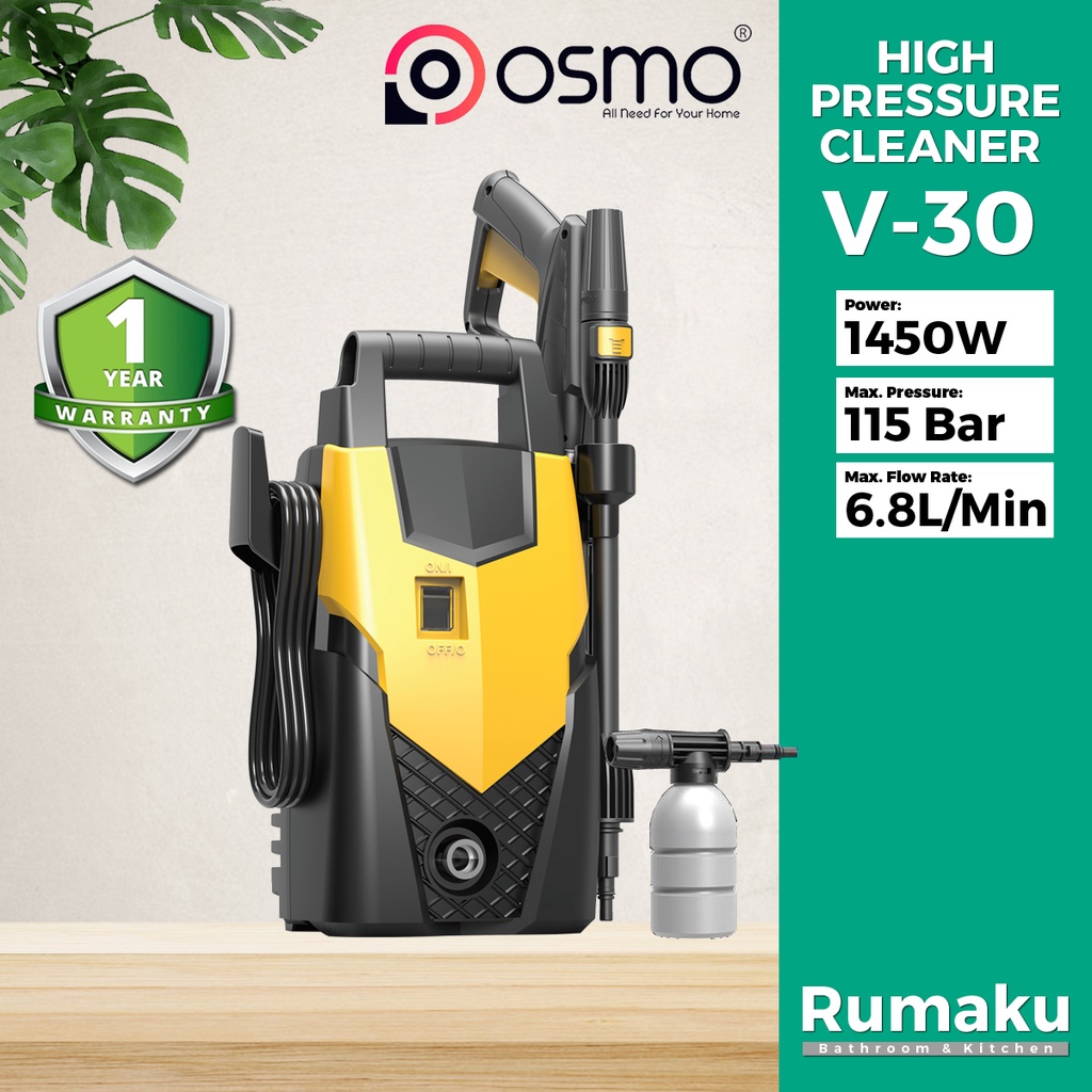 Osmo V 30 High Pressure Cleaner Water Jet Waterjet Pressure Sprayer Mesin Cuci Kereta Car Wash 1968