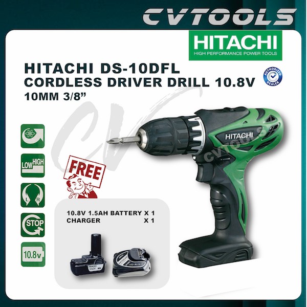 Hitachi discount ds10dfl battery
