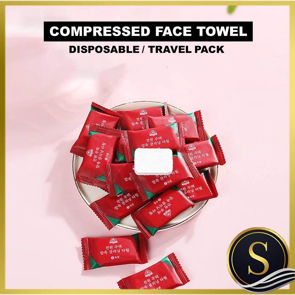 20pcs Disposable Portable Travel Cotton Compressed Towel Mini Face