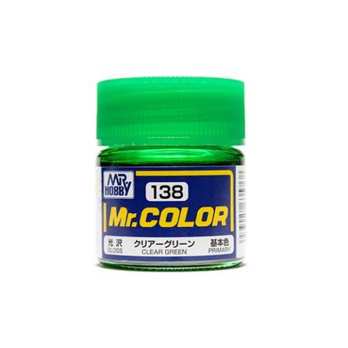 [Mr Hobby] Mr Color lacquer paint (10ml) C138 Clear Green Shopee