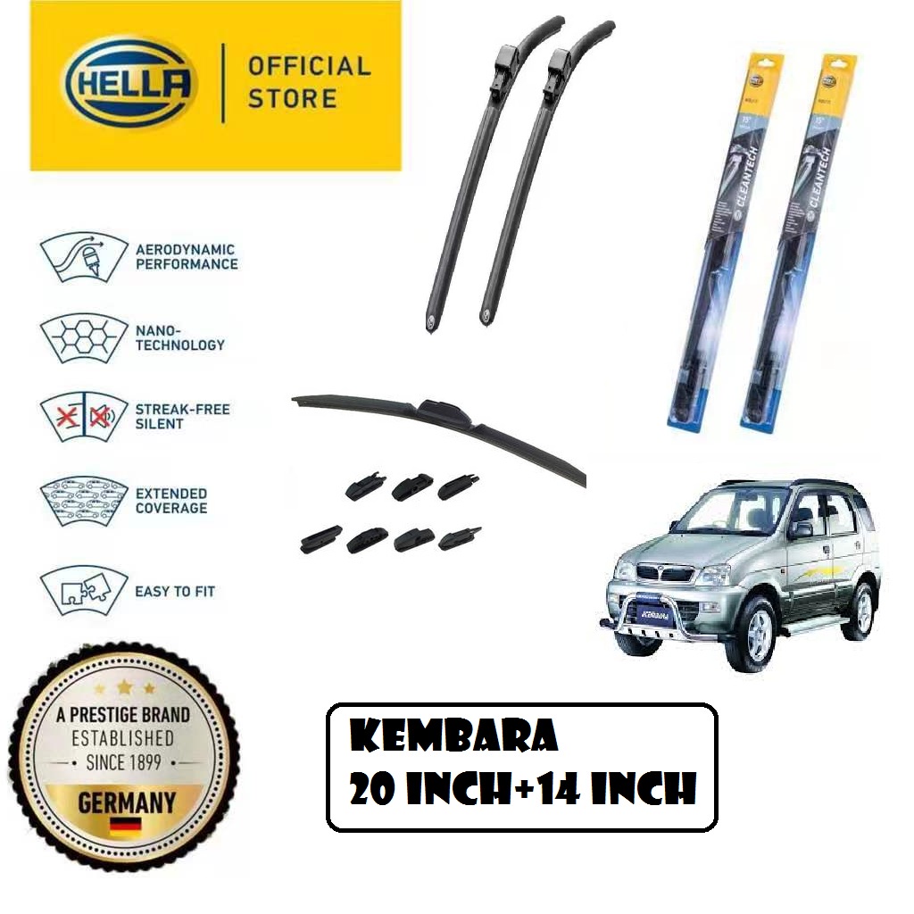 Perodua Hella Cleantech Wiper Blade Multiadapter Set Shopee Malaysia