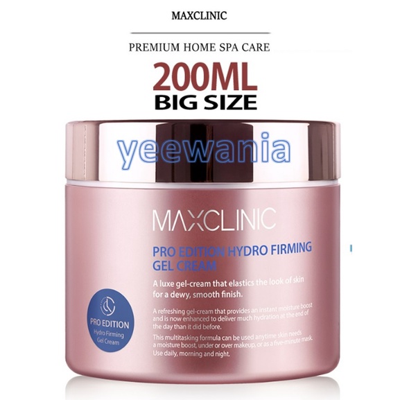 MAXCLINIC Pro Edition Hydro Firming Gel Cream (200ml) | Shopee Malaysia