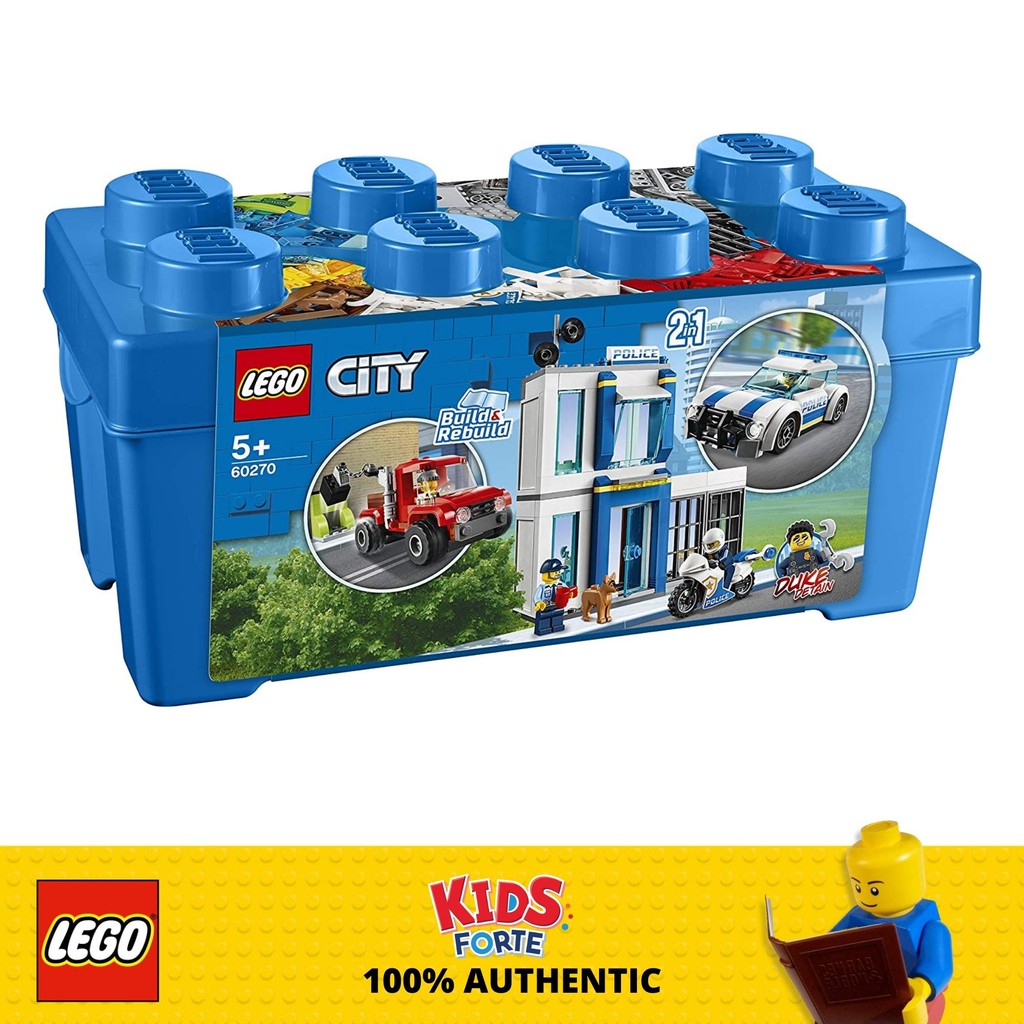 LEGO City 60270 Police Brick Box 301 Pieces Shopee Malaysia