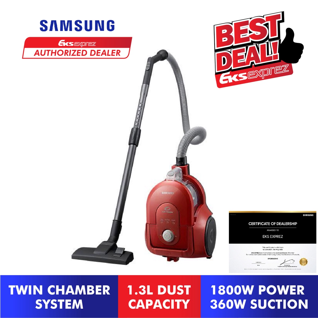 Samsung Canister Bagless Vacuum with Twin Chamber System (1800W