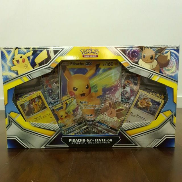 Pokemon TCG PTCG Pikachu GX & Eevee GX Special Premium Collection ...