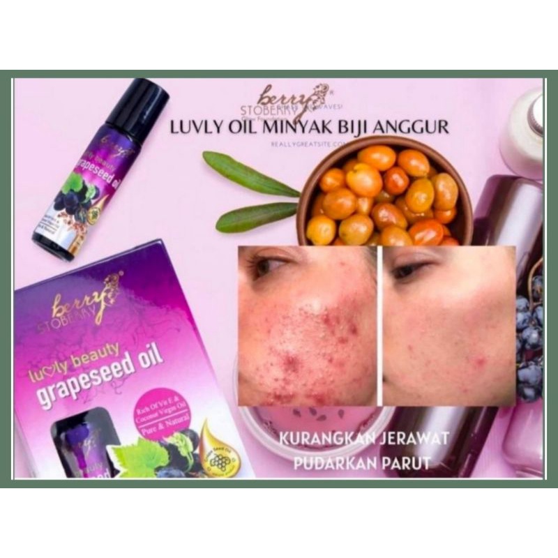 Grapeseed Oil Luvly Beauty Original Minyak Biji Anggur 10ml Shopee Malaysia