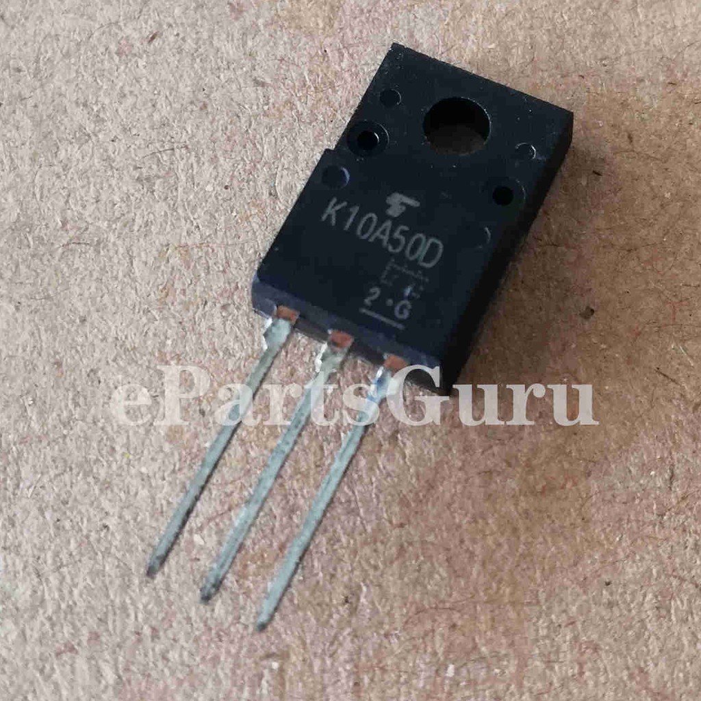 Lot De 10 Transistors TK10A50D / K10A50D - 500V 10A - Boîtier TO-220F - Pour électronique De Puissance
