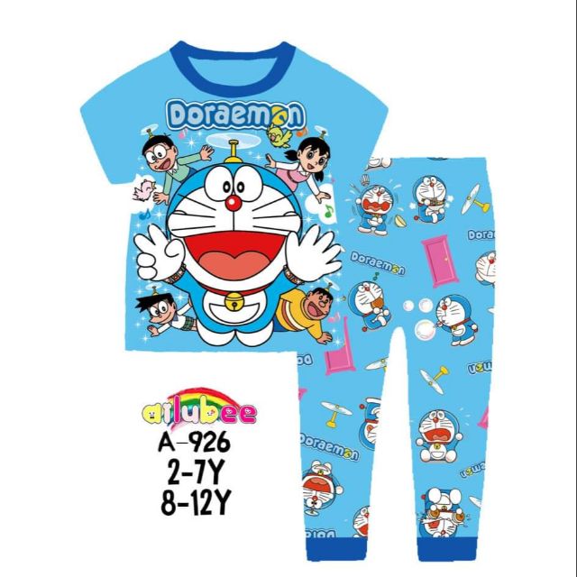 Pyjamas Doraemon Ailubee 2 - 12y (Ready Stock in Malaysia) | Shopee ...