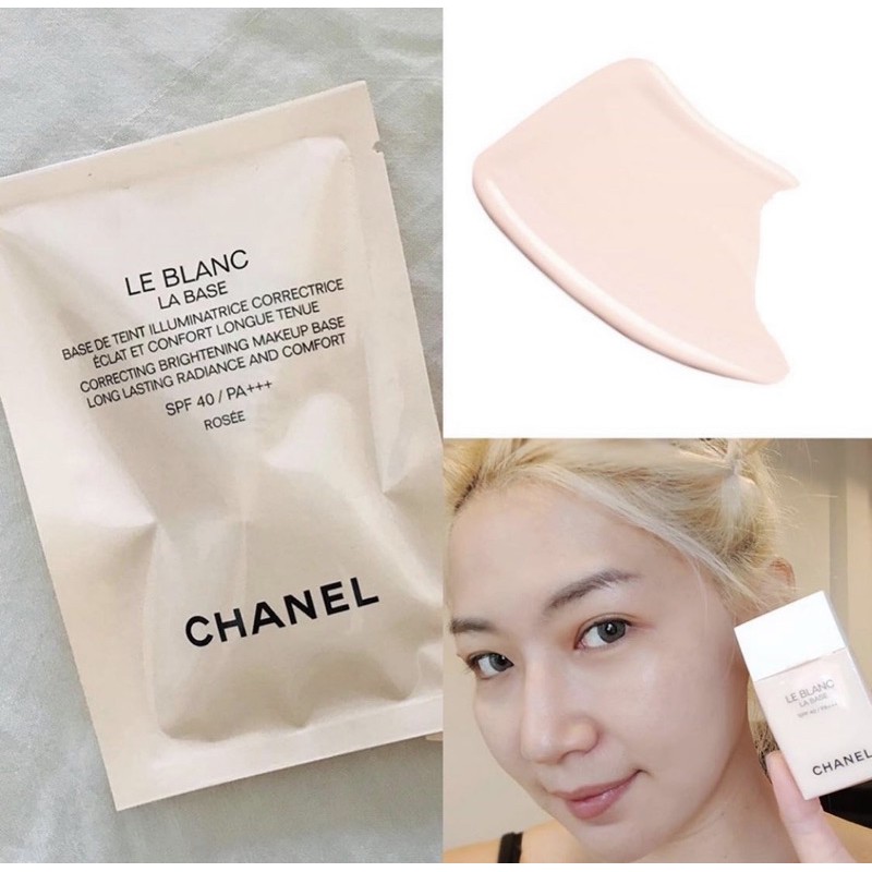 Chanel Le Blanc La Base Mengoreksi Brightening Makeup Base SPF 40 - # Rosee  30ml Indonesia