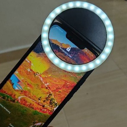 【preorder】Lampu selfie lampu flash untuk selfie Selfie light dengan 3 ...
