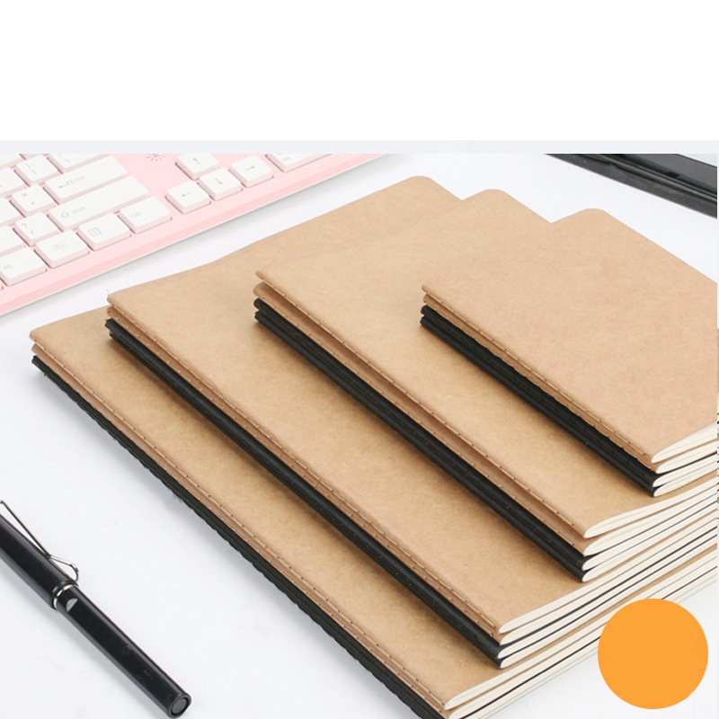 A4/A5/A6/B5 Simple Student Kraft Paper Notebook Kraft Line Book