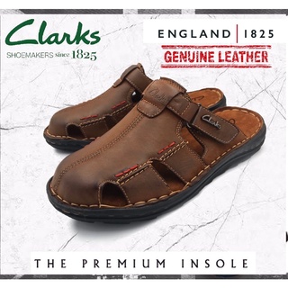 Clarks Signature Casual Closed Toe Cowhide Leather Sandals Sandal