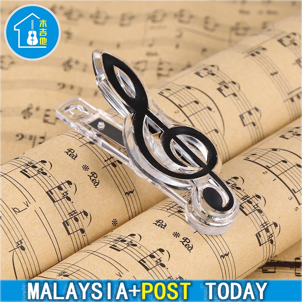 【Fast delivery】Plastic Musical Note Letter Paper Clip Piano Sheet ...