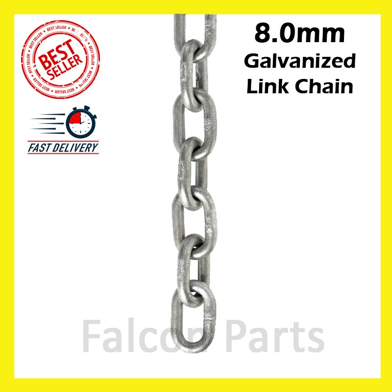 8mm Galvanized Link Chain ( Lantai Besi ) | Shopee Malaysia