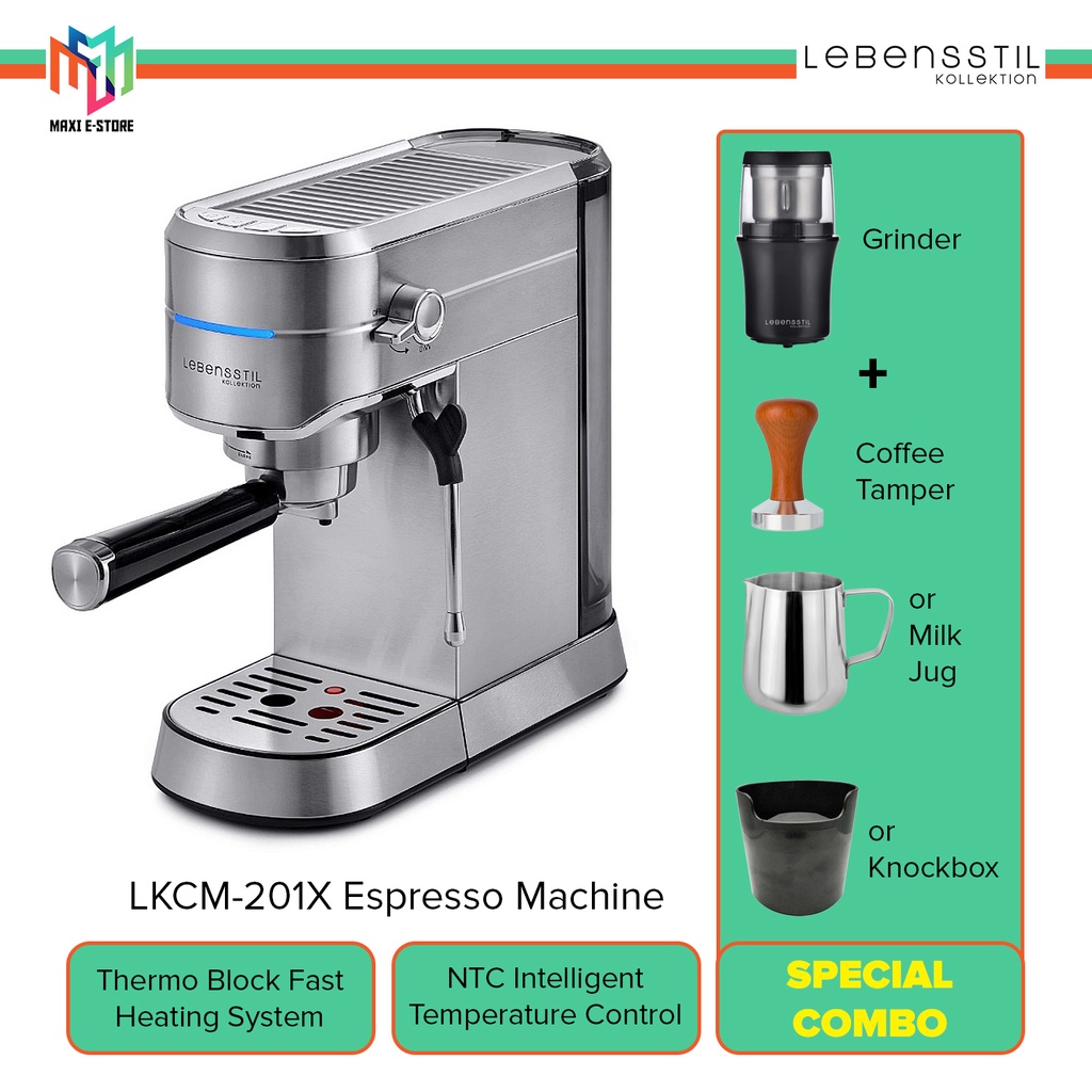 Lebensstil LKCM-201X Kollektion 20 Bar Pressure Espresso Machine - LKCM201X
