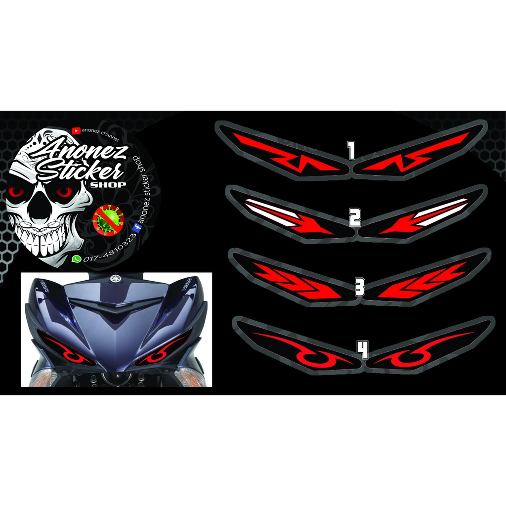 Sticker Lampu Mata Ysuku Y15zr v1 v2 | Shopee Malaysia