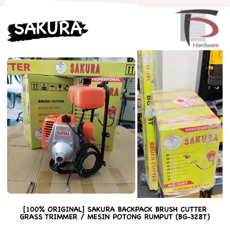 [100% ORIGINAL] SAKURA 0.85KW/1.2HP BRUSH CUTTER / GRASS CUTTER MACHINE ...