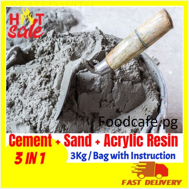 3KG Ready Mix Cement / Simen Siap Campur / 洋灰 + Acrylic Based Liquid ...