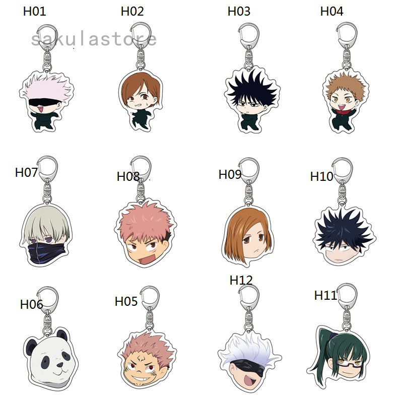 Jujutsu Kaisen Yuji Itadori Kugisaki Nobara Acrylic Keychain Key Rings 