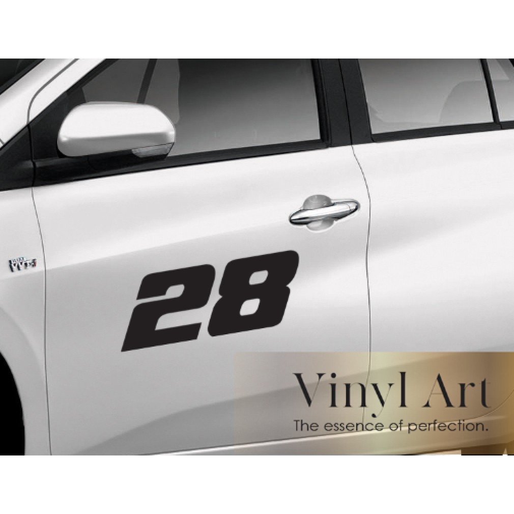 Vinyl_Art, Number box stickers, Number stickers, Car stickers, Car ...