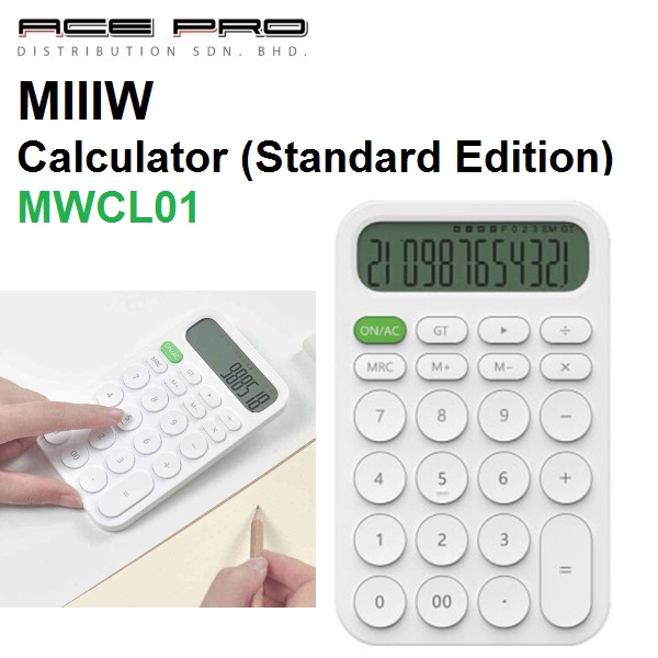 MIIIW Calculator Standard - MWCL01 12-BIT LED Display | Portable ...