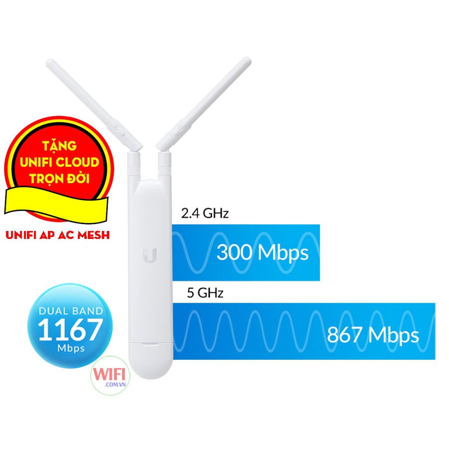 Unifi AP AC Mesh Wifi Router - AC Dual Band - Speed 1167Mbps - Load 100 ...