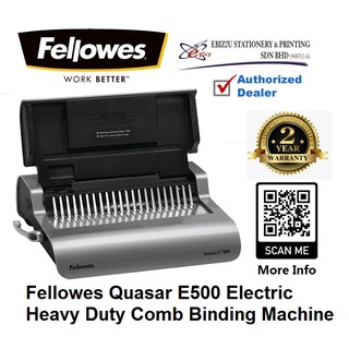 Fellowes Quasar E-500 Electric Comb Binding Machine- 500 sheets ...