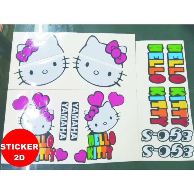 20220317 STICKER 2D YAMAHA EGO S [HELLO KITTY] Body Sticker / Stripe ...