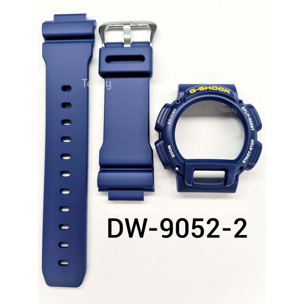 Cinturino E Lunetta Per Casio G-Shock DW-9052, DW-9050, DW-9051 - Blu Navy - Set Completo