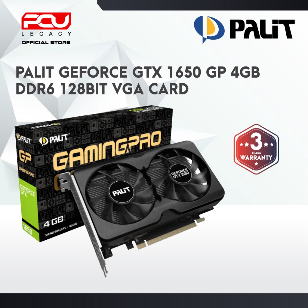 PALIT GeForce GTX 1650 GP 4GB PALIT GEFORCE GTX 1650 STORM X 4GB