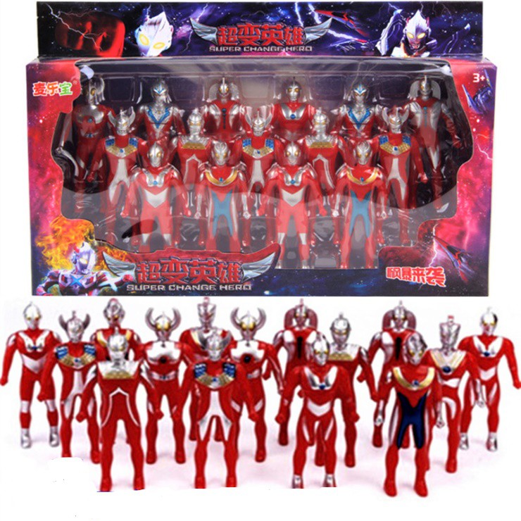 ULTRAMAN 12in1 Set Toy Action Figure Set Collection Toys for Kids ...