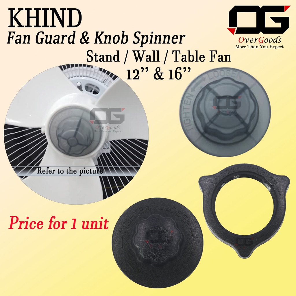 Fan Guard Spinner Knob Original Khind Fan Knob / Spinner Knob / Guard