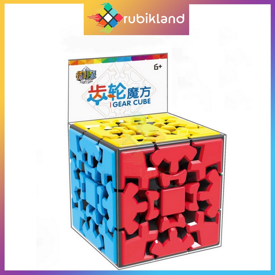 Rubik Variant Gear Cube 3x3 Yumo Zhichen KungFu Rubic Gears Children's ...