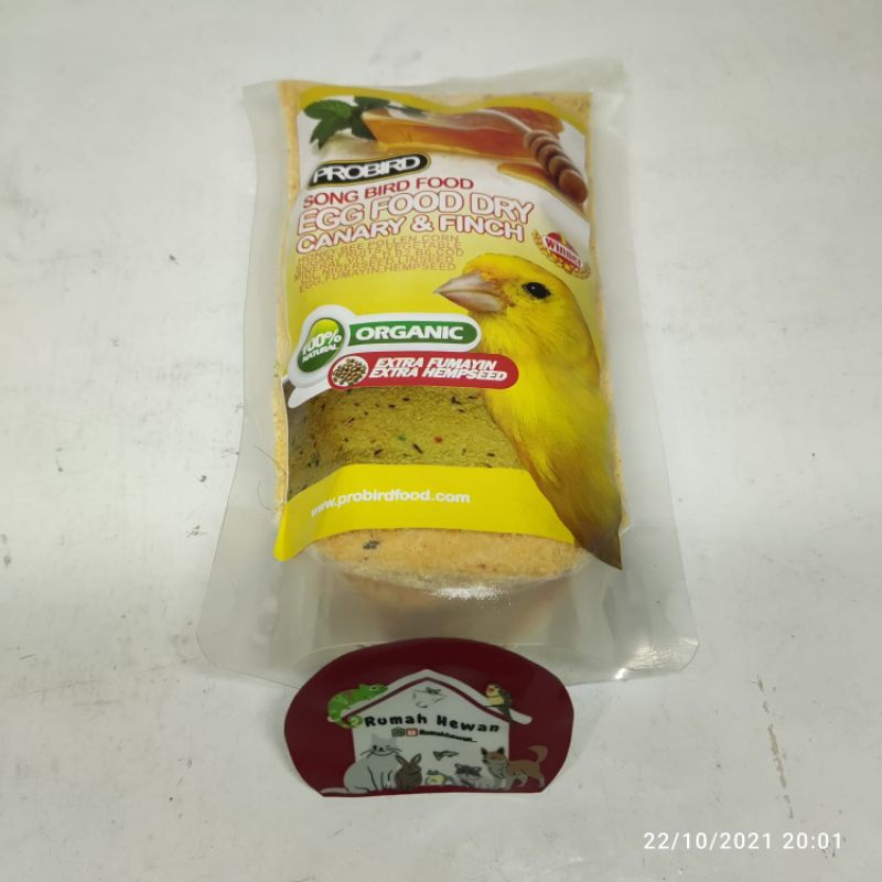 Probird Egg Food Dry Canary Feed Lovebird Love bird 200gr Shopee Malaysia