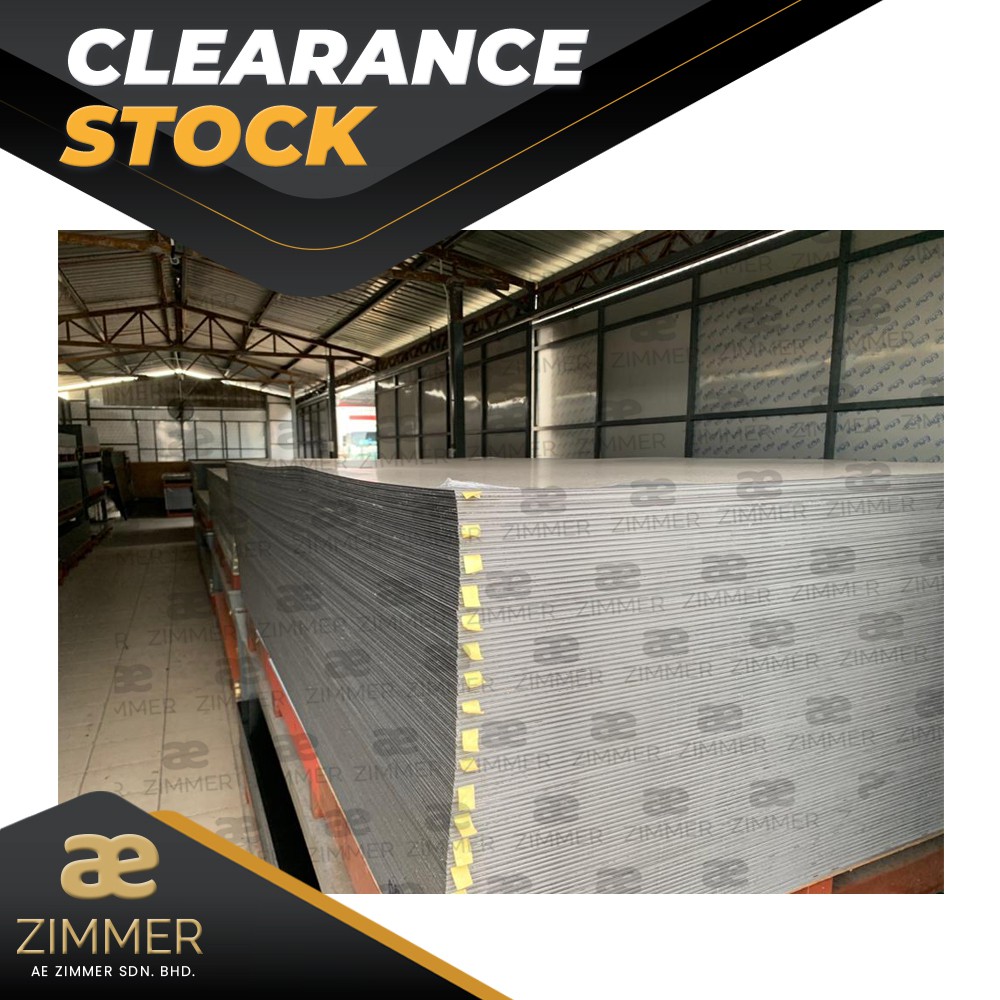 AE ZIMMER (CLEAR STOCK) ACP 4x8 feet, GRADE B, Single Face Colour, 3mm