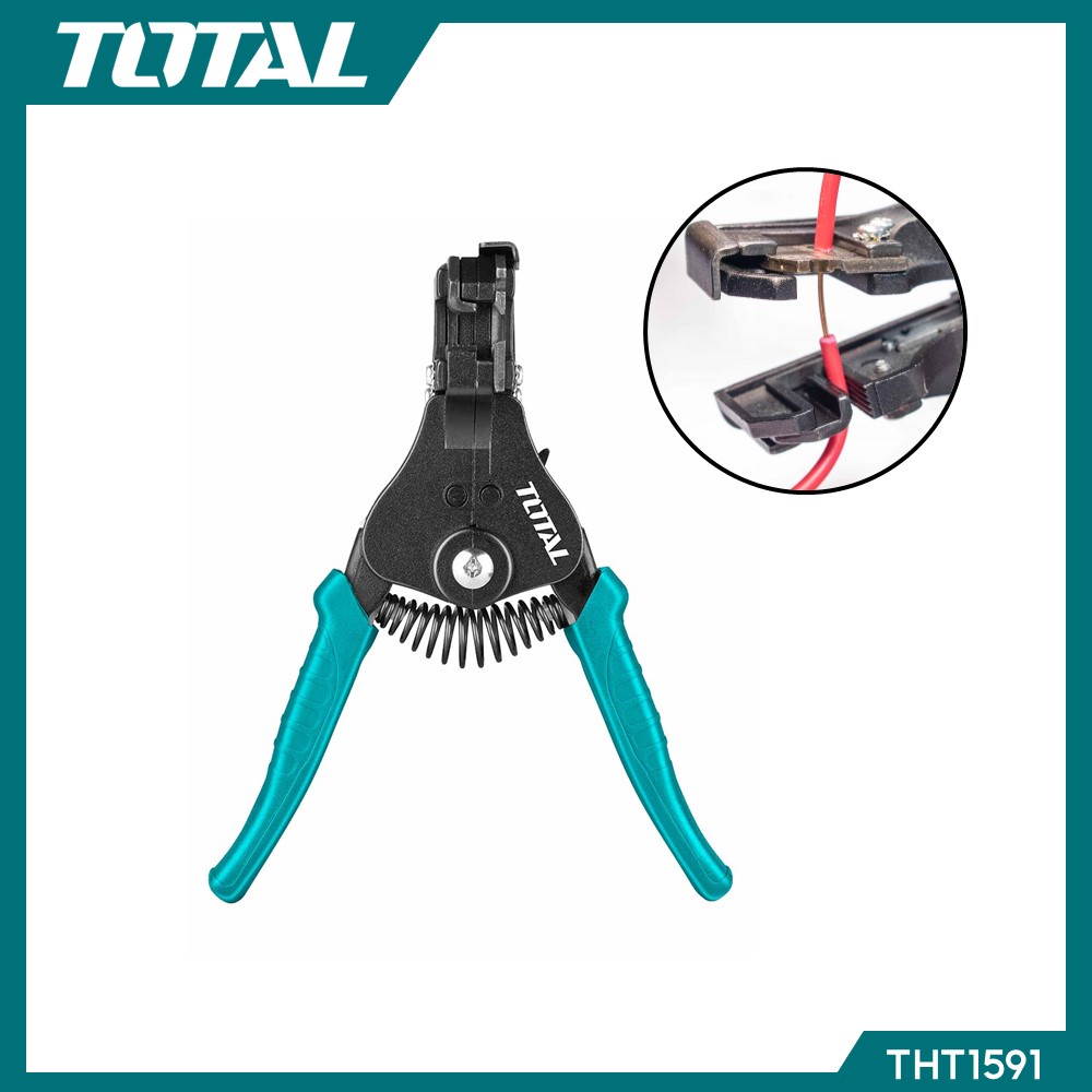 Total Wire Stripping Pliers Spring Type Size 9 Inches Model THT1591 ...